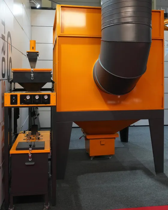 Elektrosprey fuar standı — toz boya fırını ve kabin
