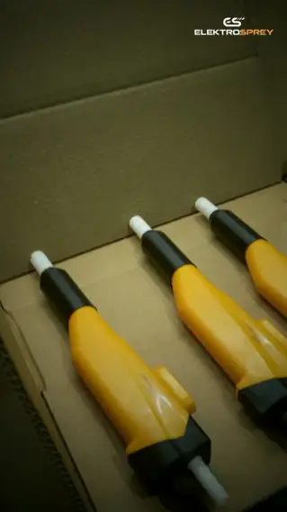 Manufacturing powder coating guns and control units